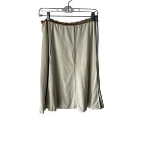 July Five Skirt Y2k Medium Large Cream Beige Lace Trim Boho Slip Style Y2k Fairy